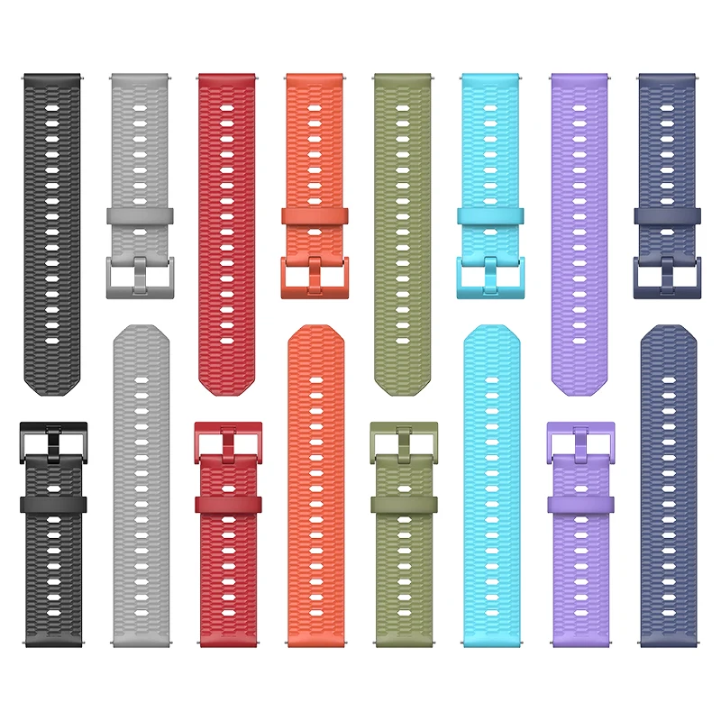 Ремешок для часов Xiaomi Huami Amazfit GTS Bip BIT PACE Stratos 2 Lite силиконовый ремешок 20 мм 22