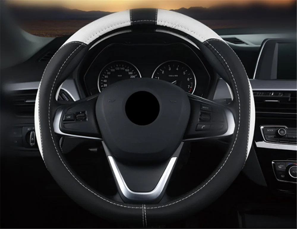 Крышка автомобильного рулевого колеса 38 см аксессуары для салона автомобиля Tesla