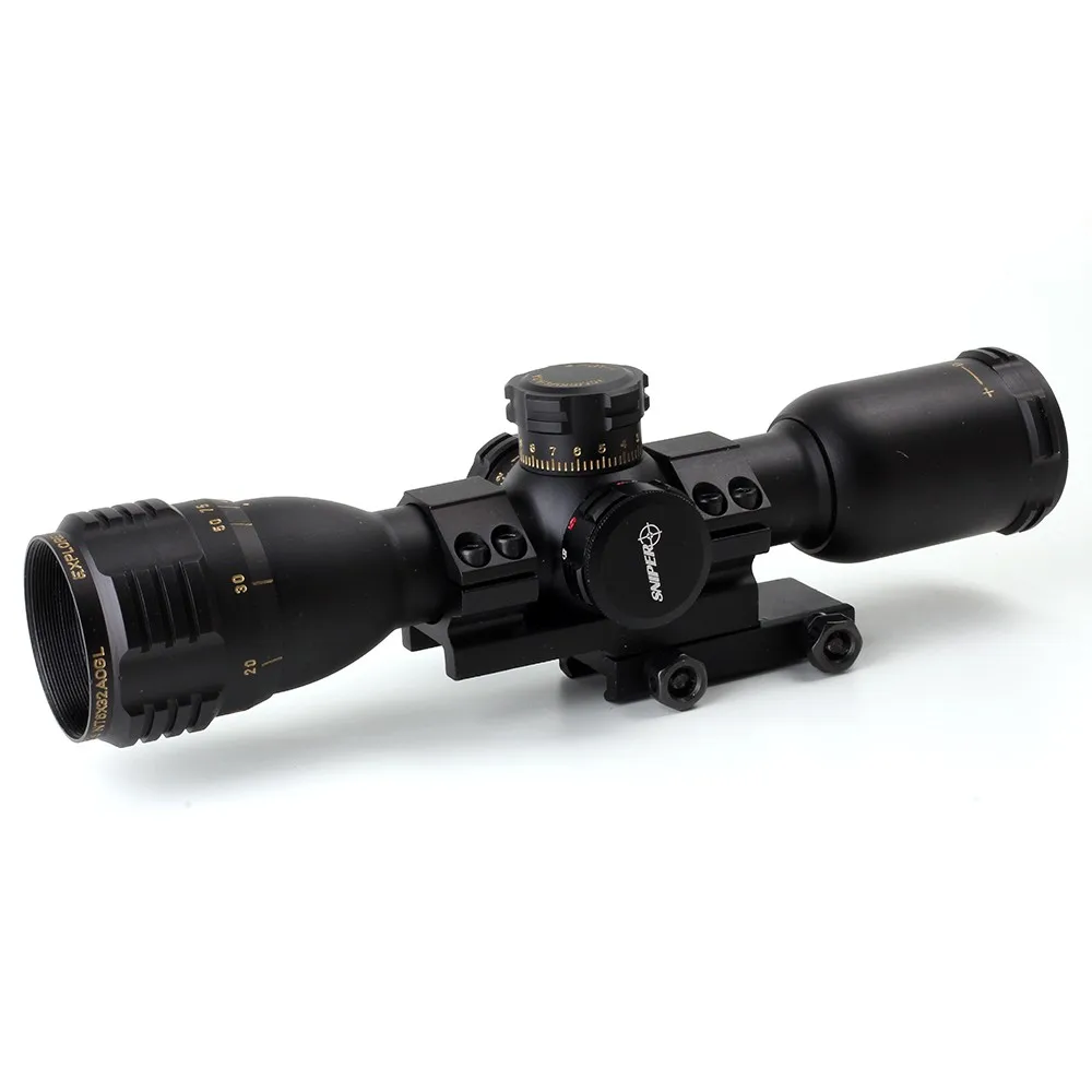 СНАЙПЕР охота Прицел Оптический NT 6X32 AOGL Красный Зеленый Подсветкой Glass Etched Reticle