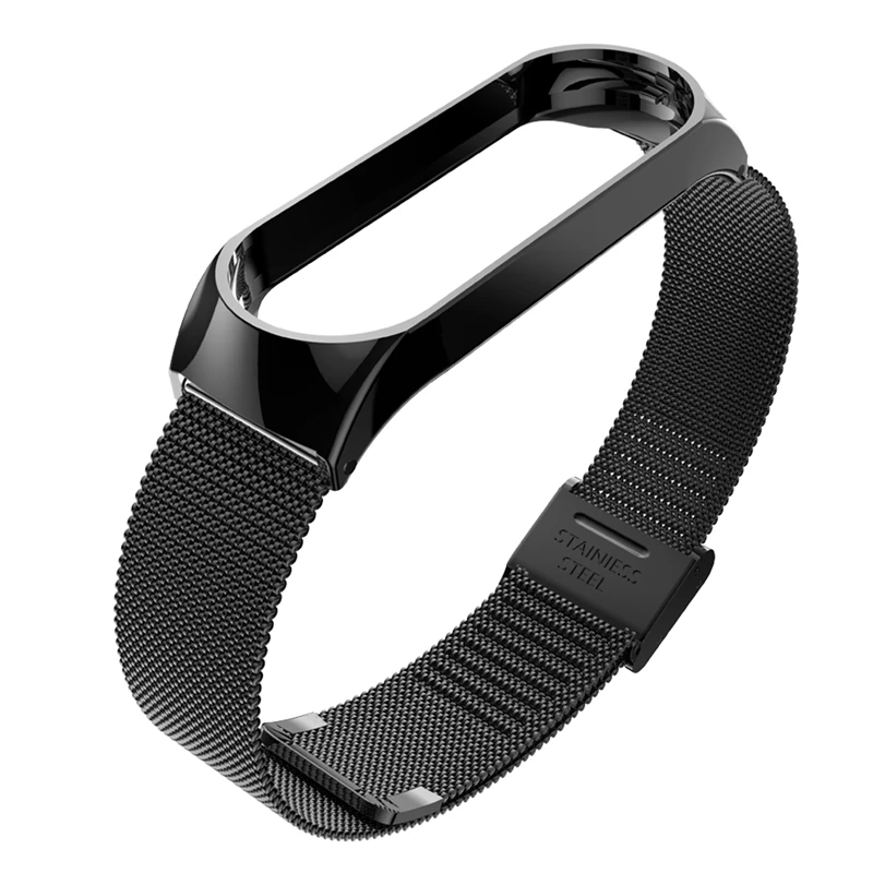 Браслет из нержавеющей стали с металлическим ремешком для Xiaomi Mi Band 3 4 сменный Ремешок для смарт-часов аксессуары для смарт-часов
