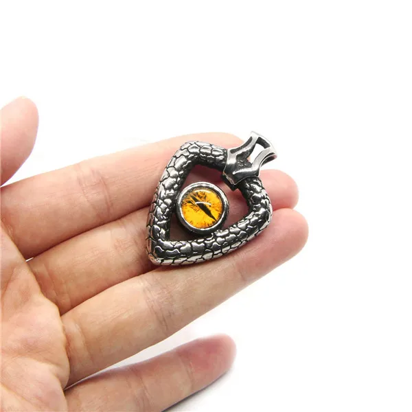 Yellow &amp Red Eyeball Pendant 316 Stainless Steel Fashion New | Украшения и аксессуары