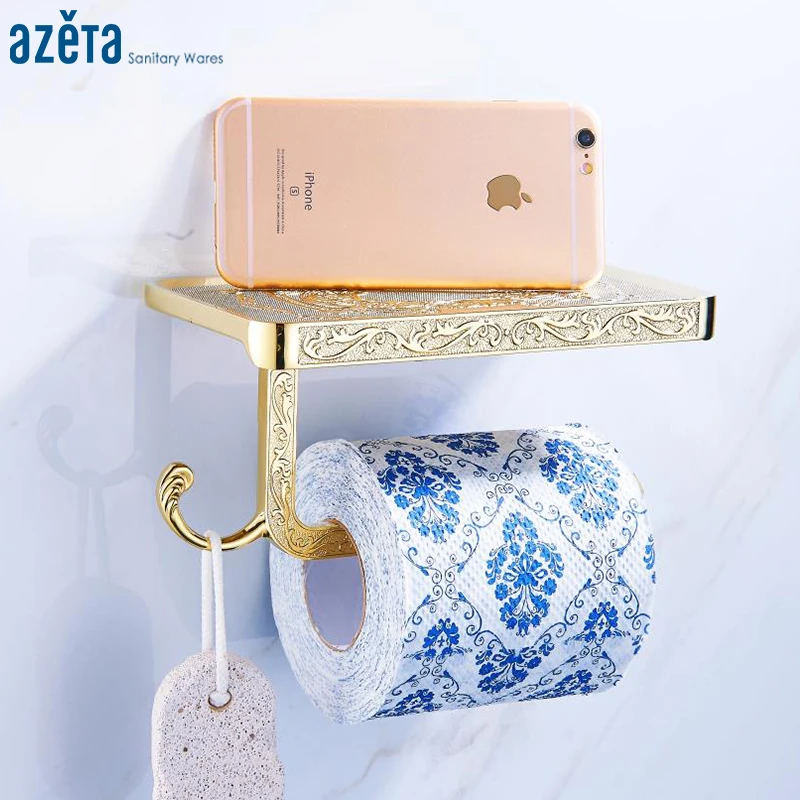 

Настенный держатель Azeta для туалетной бумаги, из цинкового сплава, 21868 г