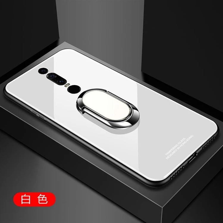 white Стеклянный чехол для huawei mate RS, роскошная силиконовая рамка+ стеклянная задняя крышка для mate RS PORSCHE, автомобильный магнитный держатель, чехол Fundas - Цвет: white