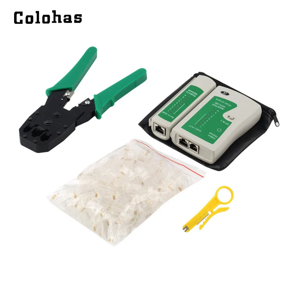 Набор инструментов для ремонта сети Ethernet 100 RJ45 модульная вилка Обжимные Щипцы