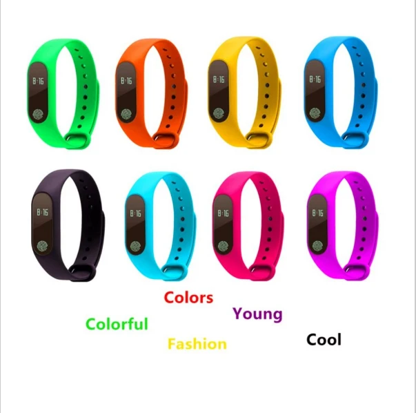 Спортивный Браслет Смарт браслет монитор сердечного ритма Bluetooth часы M2