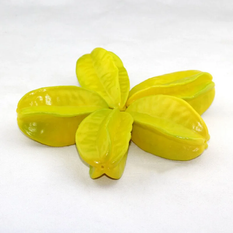 Специальный 1 шт. искусственный маленький зеленый/желтый карамболас карамболе