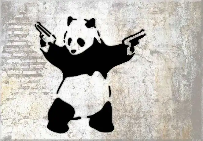 Бесплатная доставка гигантская панда холст с принтом картина маслом