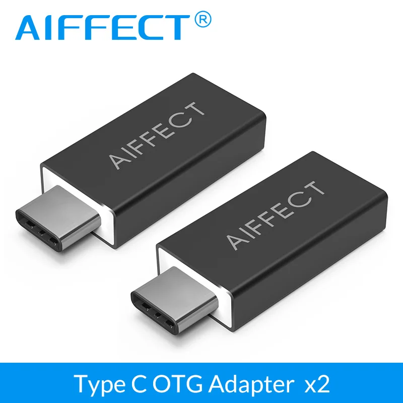 AIFFECT USB C type Мужской к 3 0 Женский конвертер адаптер OTG функция для Macbook Google Chromebook Oneplus