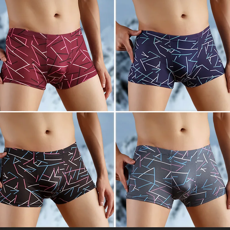 2019 Новое Брендовое нижнее белье трусы боксеры хлопковые Cueca мужские шорты с
