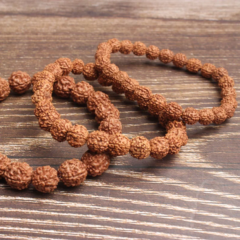LanLi 6/8/10 мм модные натуральные ювелирные изделия светло коричневые бусы из плодов