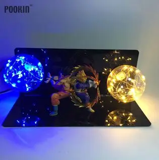 F Dragon Ball Son Goku и Vegeta bombes Luminaria светодиодный цветной ночник праздничный подарок комната декоративная светодиодная лампа в ЕС США Plug - Испускаемый цвет: F