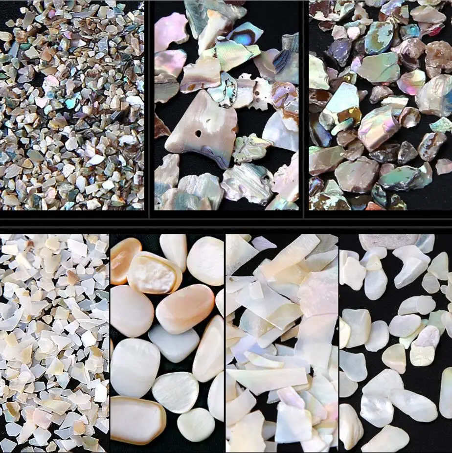 5 коробок мини ракушки бусины блестки для ювелирных изделий наполнители из