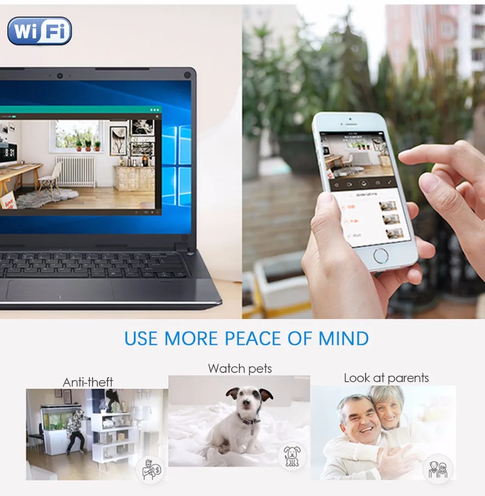 HD 1080P широкоугольная wifi сетевая камера Веб-камера IP P2P мини-камера DIY модуль беспроводной камеры с активированным движением DV видеокамера маленькая