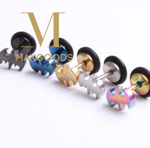 Новинка высокое качество 2017 2 шт. нержавеющая сталь панк крутые с логотипом