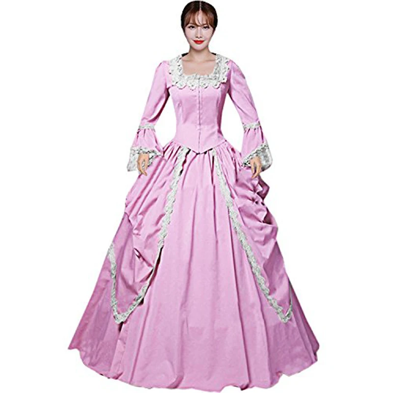 

Women Vintage Floor-length Gothic Victorian Dress Cosplay Costumes