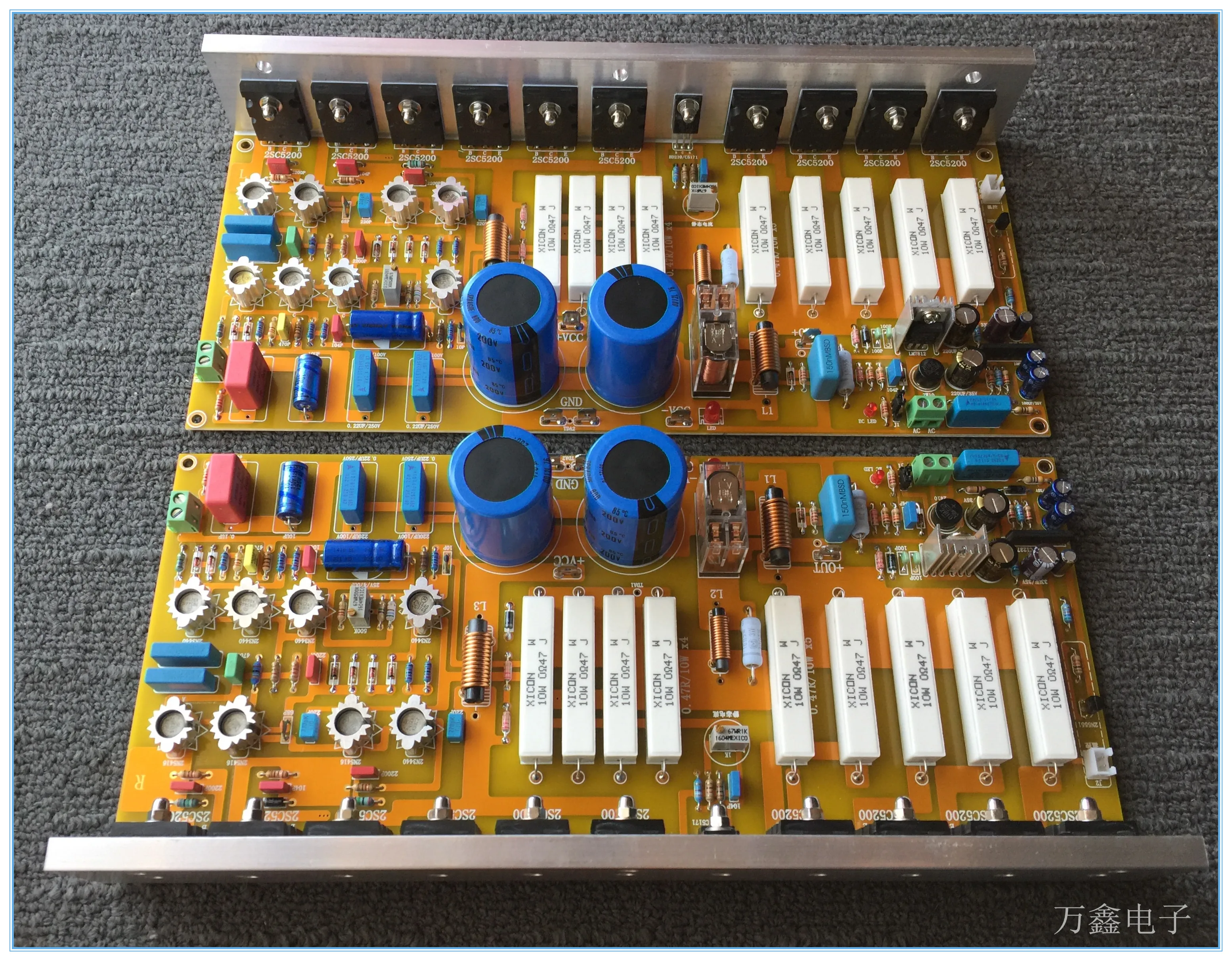 Имитация швейцарской FM711 250 Вт* 2 класса AB Усилитель мощности платы Hi-Fi