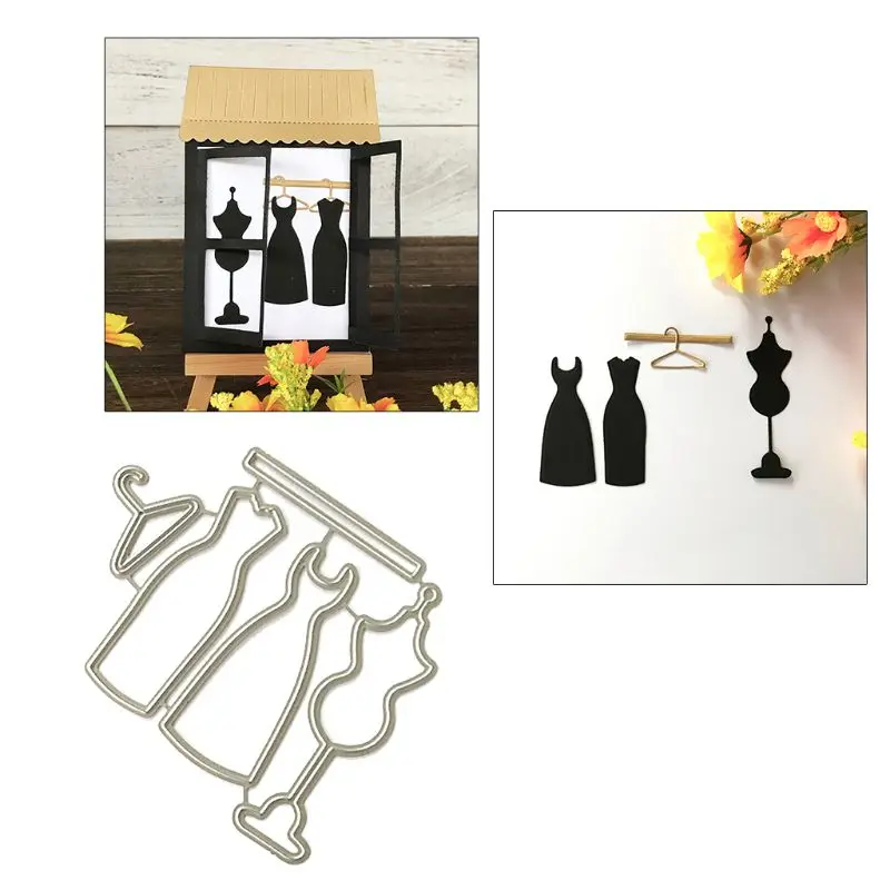 Вешалка для платья металлические Вырубные штампы искусственная бумажная карта