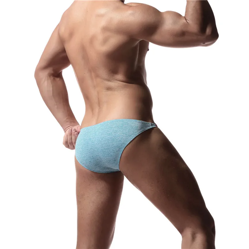 Wholesale Sexy Men Comfortable Breathable Briefs Underpants Men Cotton Underwear Men's Male Briefs Cueca Male Panties Everyday