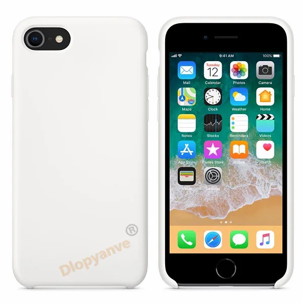 Официальный логотип Стильный силиконовый чехол для Apple Iphone 7 8 6 6 S Plus 5 5S SE чехол для Iphone X XS MAX XR чехол для телефона - Цвет: white