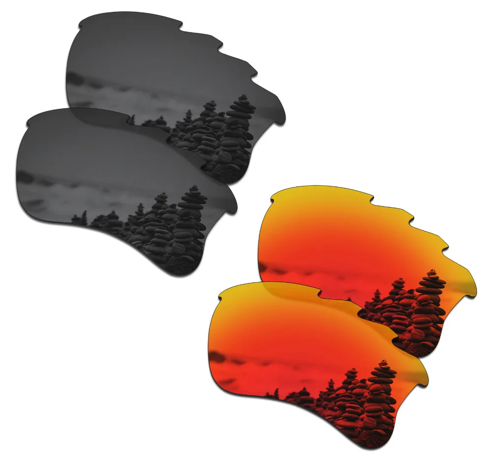 2 пары поляризованных солнцезащитных очков SmartVLT Сменные линзы для Oakley Flak Jacket XLJ