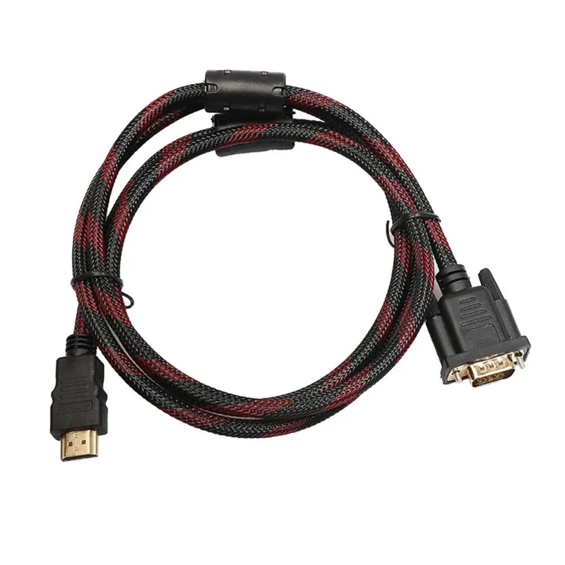 HDMI кабели Full HD 1080P 1 5 м до 15 Pin VGA конвертер адаптер кабель Провод для ПК компьютера