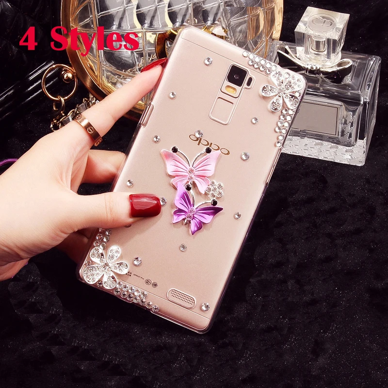 Бабочка с цветочным принтом и искусственными бриллиантами чехол для телефона MOTO