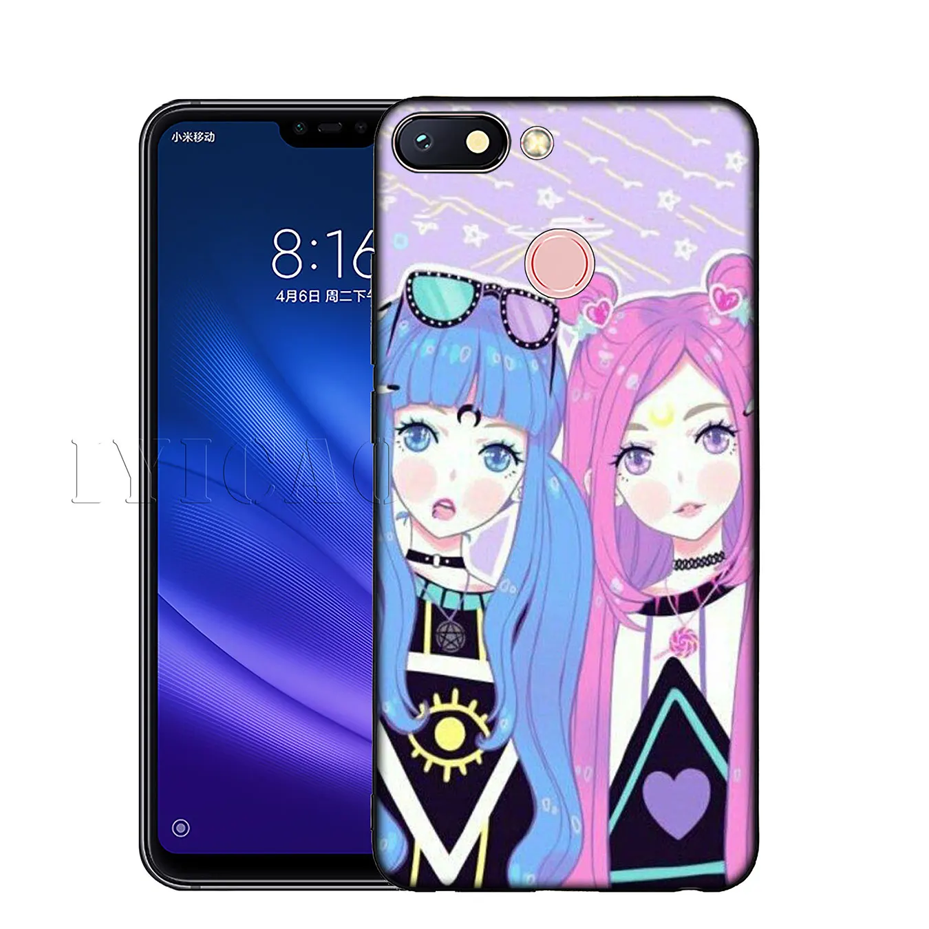 IYICAO Girly Pastel Witch Goth Мягкий силиконовый чехол для телефона Xiaomi Mi 10 9 9T CC9 CC9E 8 SE A3 Pro A1 A2