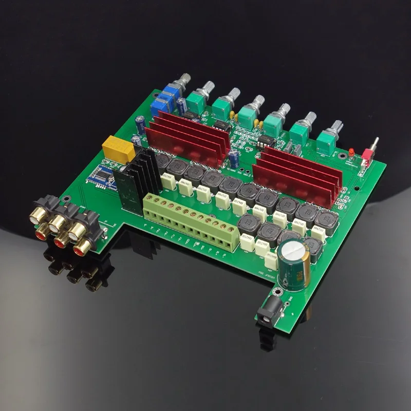 

TPA3116 Bluetooth 4.2 Power Amplifier Board 100W*1+50W*5 With Treble Bass Adjustment Preamp Amplificador Board