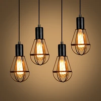 modern nordic led pendant light fixture clothes shop bar cafe bedroom vintage led bulb e27 lamps indoor decorative lighting