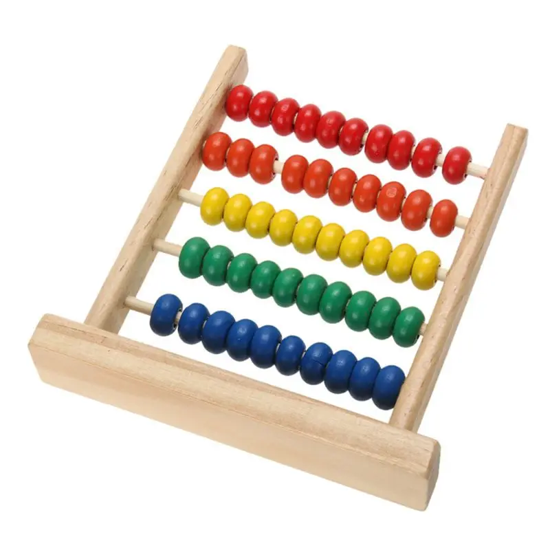 Мини деревянная обучающая игрушка Abacus с цифрами счетные бусины Монтессори|Юный
