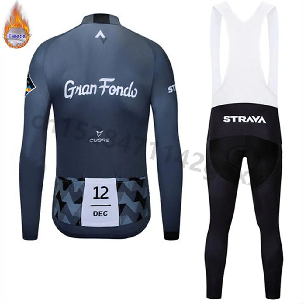 Женский теплый флисовый комплект с длинным рукавом Maillot Ropa Ciclismo Invierno зимняя