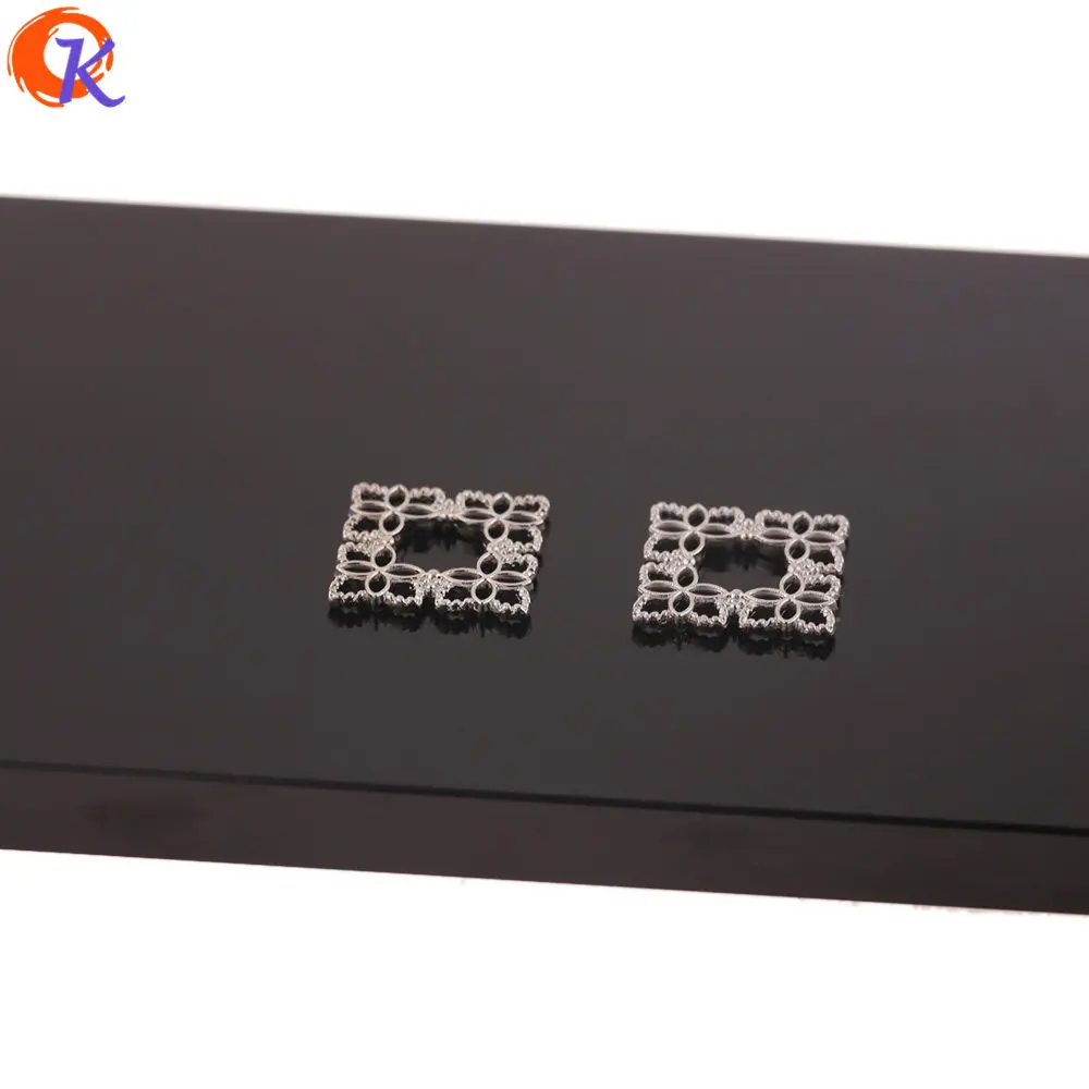 

Cordial Design 100Pcs 16*16MM Jewelry Accessories/Earrings Connectors/DIY Jewelry Making/Square Shape/Hand Made/Earring Findings