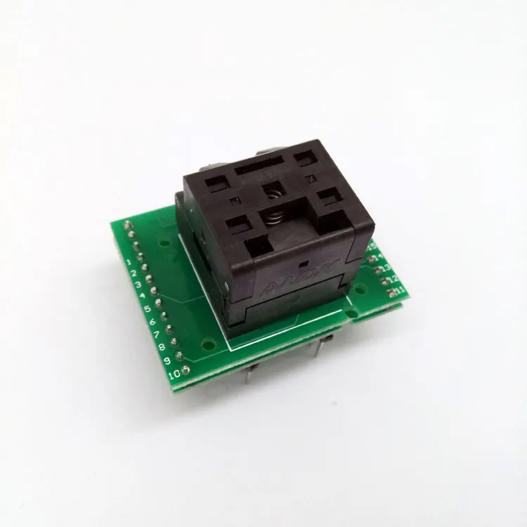 Адаптер программируемого гнезда QFN20 MLF20 WLCSP20 на DIP20 с двумя платами шаг 0 5 мм размер