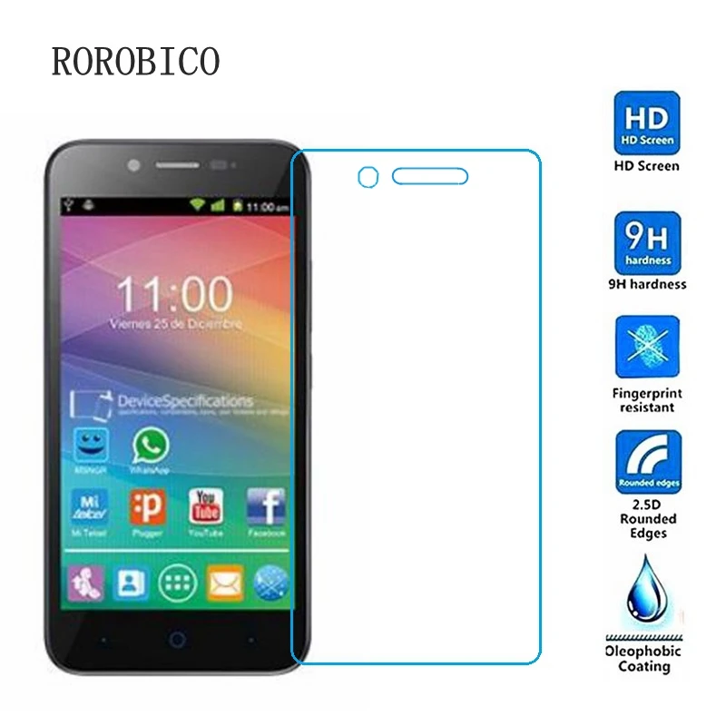 ROROBICO 2.5D переднее взрывозащищенное Закаленное стекло для ZTE Blade L4/A460 защитная
