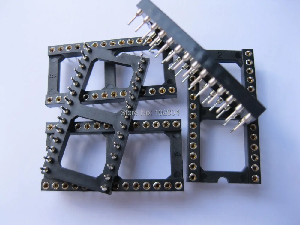 IC розетка адаптер 28 Pin 2 54 мм X = 15 24 Круглый DIP Высокое качество 102 шт в партии|socket