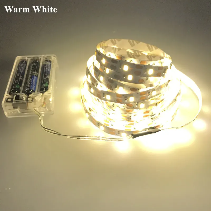 5 в Светодиодная лента светильник 2835 5050 60LED USB/батарейный блок питание ТВ