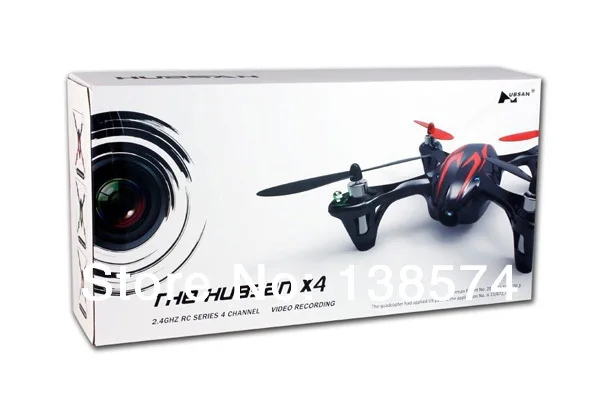 Мини-Квадрокоптер Hubsan X4 H107C 2 4 ГГц 4CH красный/белый RC с камерой записи RTF