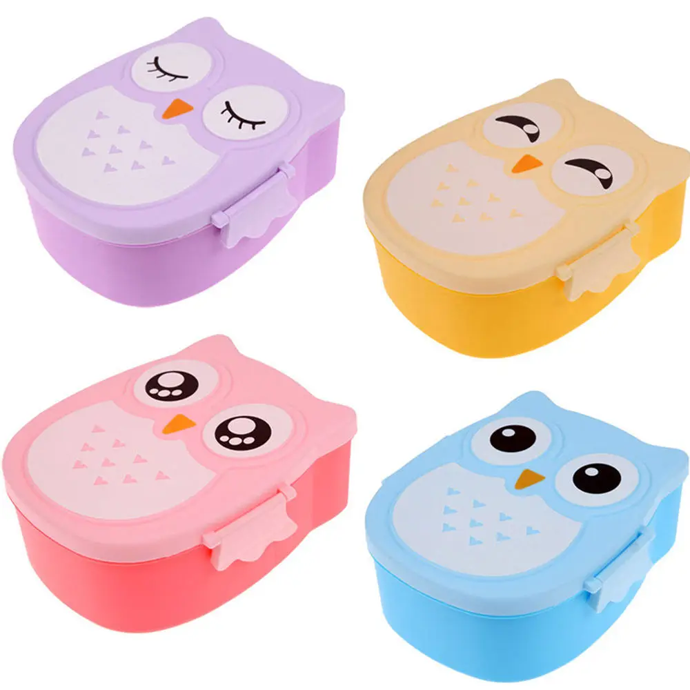1 шт. пластиковый контейнер для еды в виде совы|picnic container|food containerdinner box |