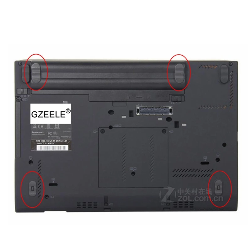 Ножки GZEELE для Lenovo Thinkpad X220 X220i X220T X230 X230i X230T 4 шт./компл. нижняя резиновая основа 04W1417 |
