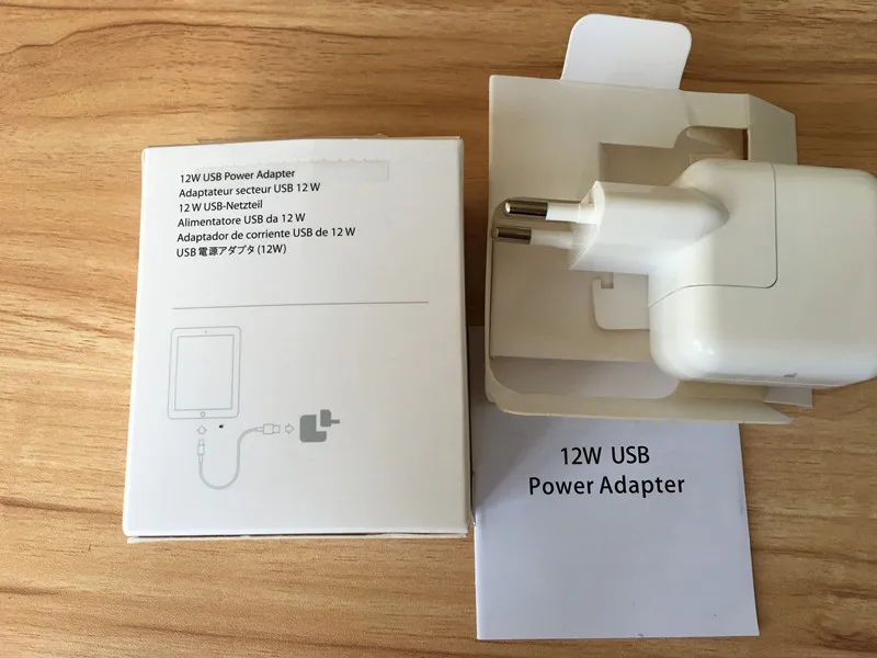 1 шт./лот 100% оригинальные 12 Вт USB адаптер питания путешествие зарядное устройство