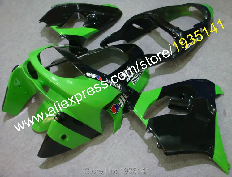 

For Kawasaki Ninja ZX9R Accessories 1998 1999 ZX 9R 98 99 ZX-9R Green Black Plastic Kit Motorcycle Fairing (Injection Molding)
