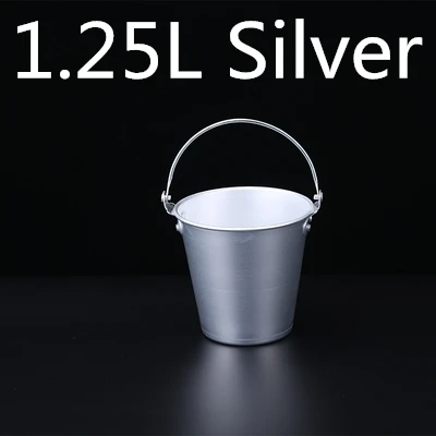Silver 1.25L 1.25L/1.75L серебряное/медное/золотое/синее/зеленое ведро для льда из нержавеющей стали, ведро для льда, вино, шампанское, охладитель пива, ледяные бочки - Цвет: Silver 1.25L