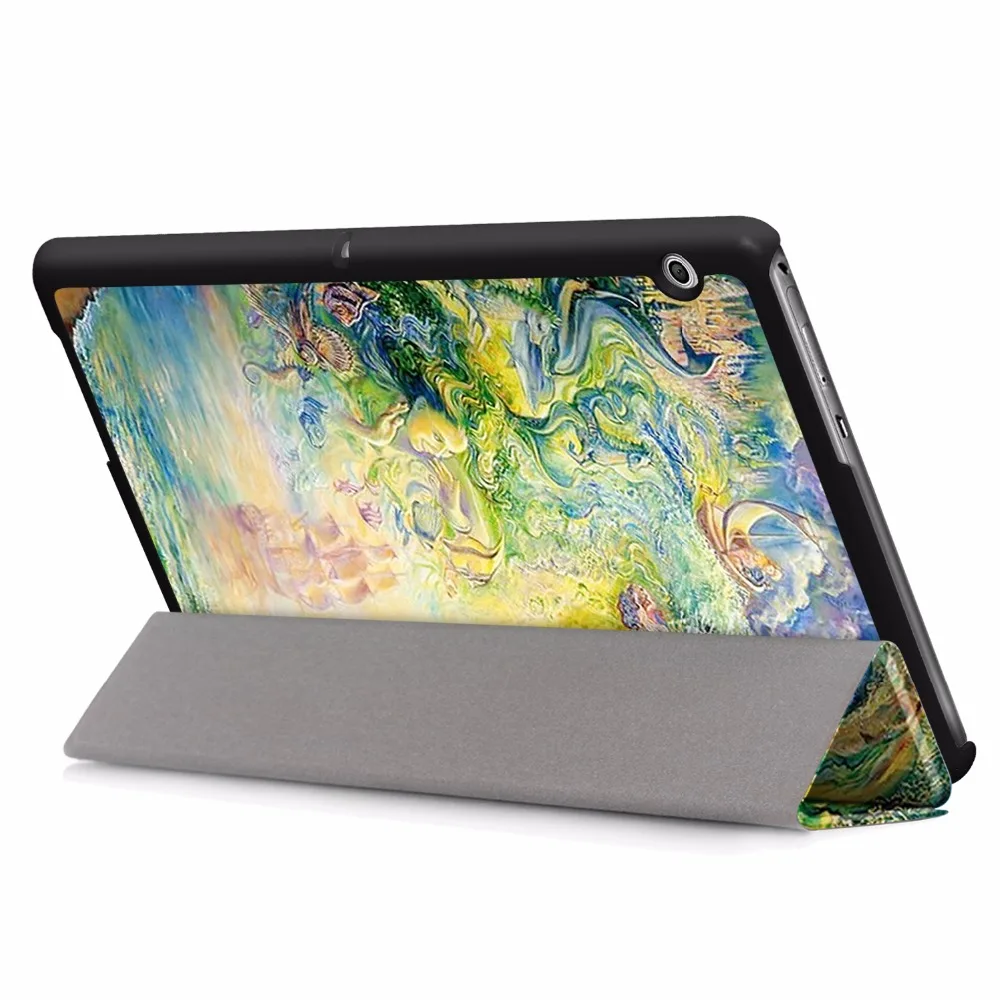 Умный чехол для Huawei Mediapad T3 10 9 6 AGS L09 L03 Модный планшета из искусственной кожи с
