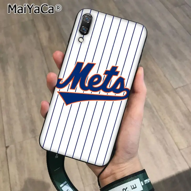 MaiYaCa New York Mets мягкий черный чехол для телефона из ТПУ Huawei P10 plus 20 pro P20 lite mate9 10 honor