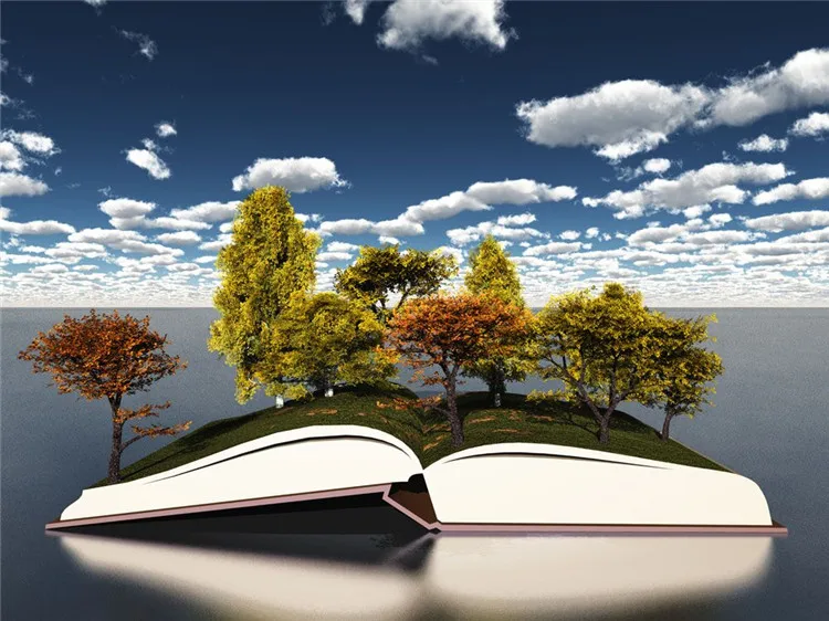 DIY 5D алмазная вышивка Алмазная мозаика книга дерево под небом Картина Вышивка