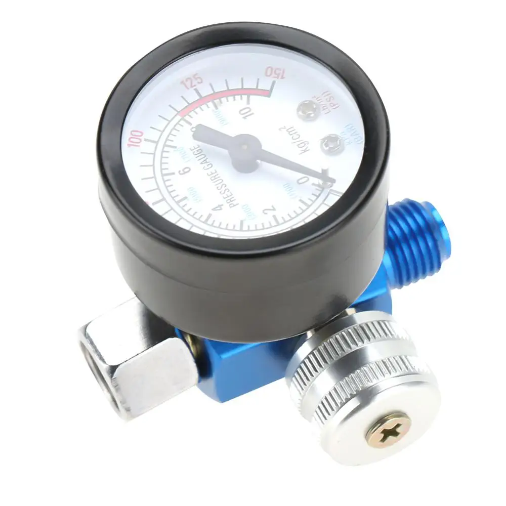 

1/4” Mini Air Regulator Valve Spray Paint Gun Air Pressure Regulator Pressure Gauge Pneumatic Nozzle For Spray Tool Tool Access
