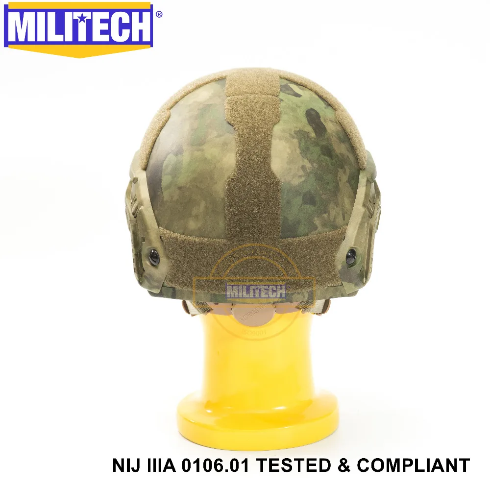 

ISO Certified 2019 New MILITECH ATACS FG NIJ Level 3A FAST High XP Cut Bulletproof Aramid Ballistic Helmet With 5 Yrs Warranty