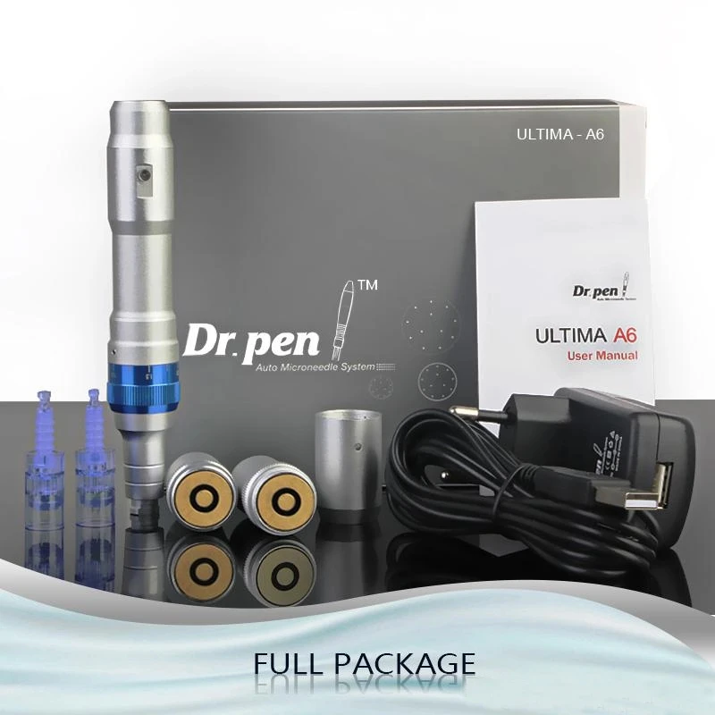 Функциональный беспроводной и проводной в одном Ultima Dr. Pen A6 ручка лучшее качество Электрический Микро прокатки штамп терапия