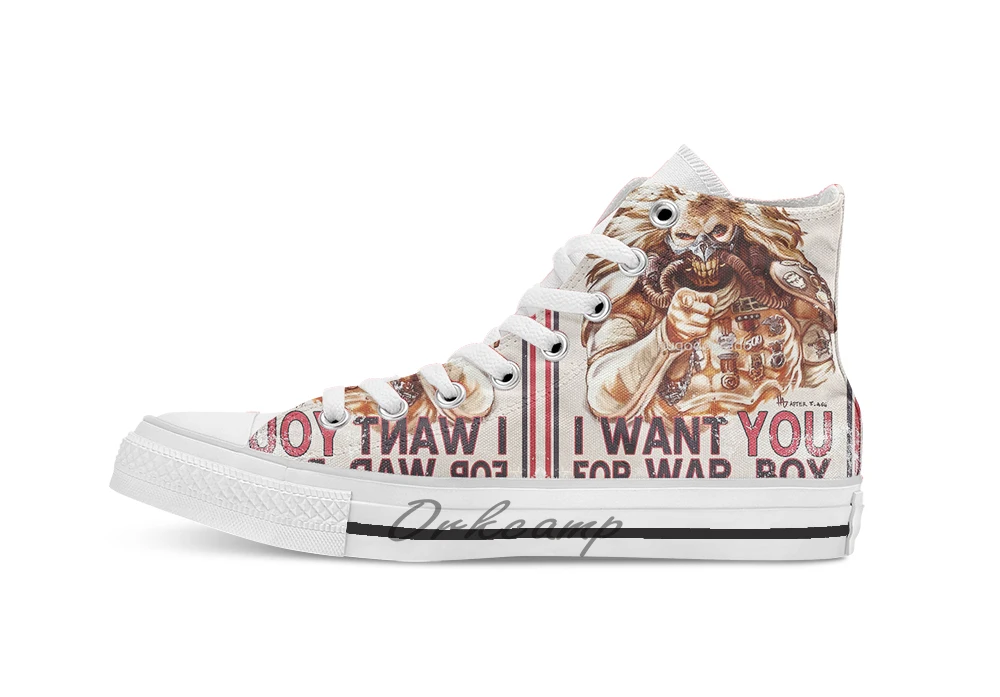 I Want YOU for WAR BOY (темные цвета) новый дизайн Повседневная парусиновая обувь на заказ