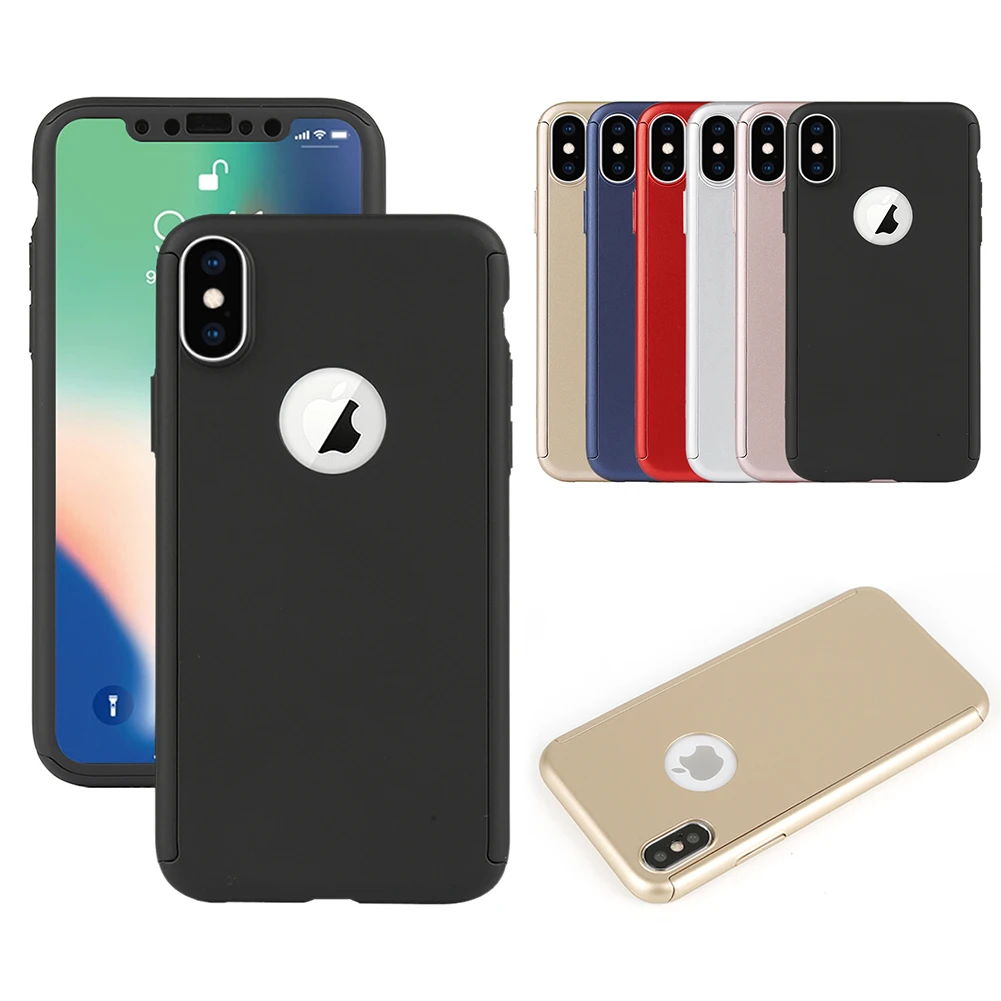Чехол на айфон 7 Полное покрытие чехол для iPhone X 8 6 6S 7 Plus 5 5S SE XS MAX XR PC Защитная крышка для iPhone 7 8 плюс Чехол с стекло